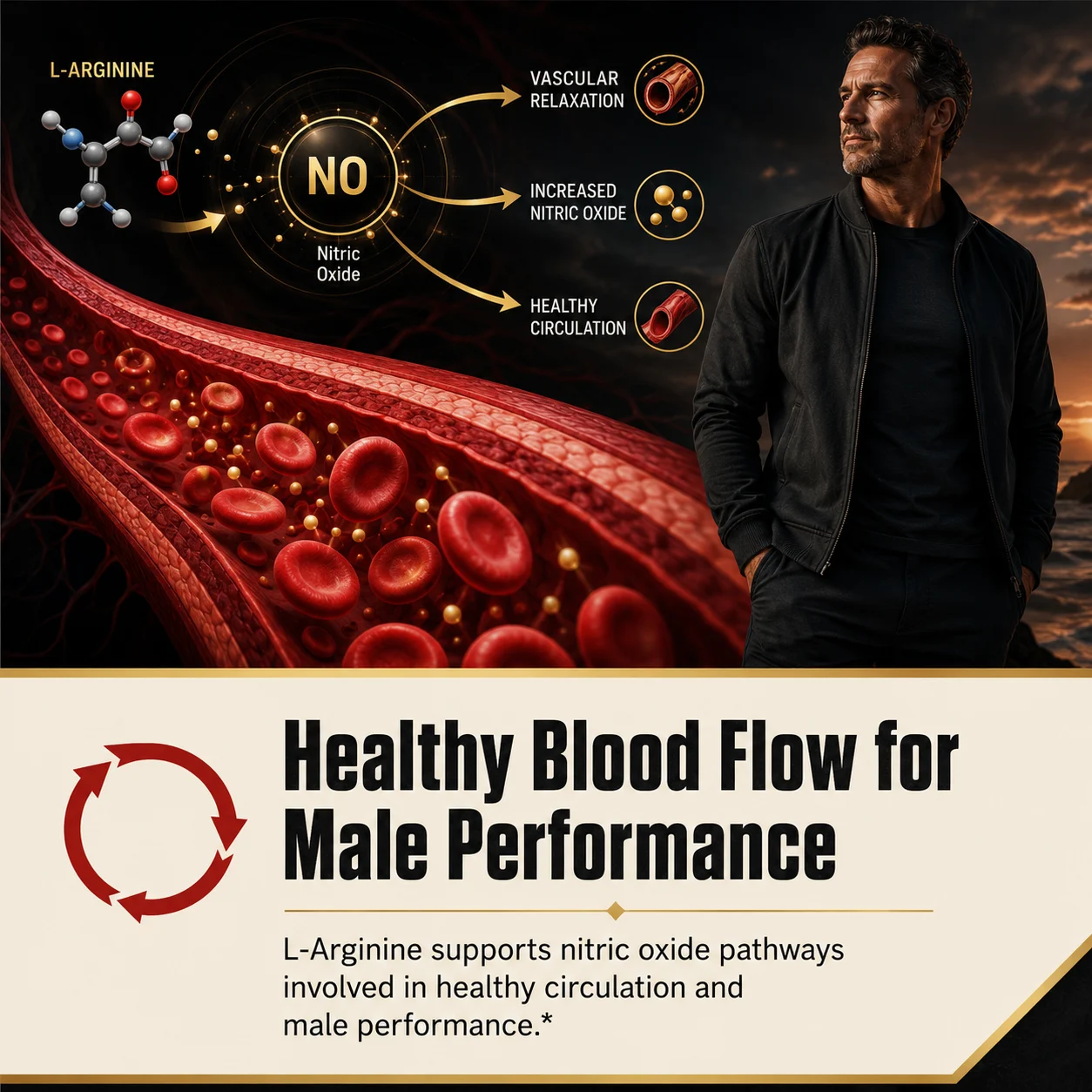 Healthy blood flow for male performance